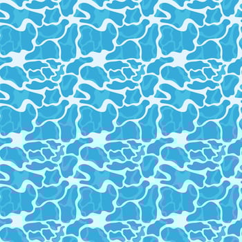 Waves of blue water. A template with a pool of water. Abstract swimming pool background. The bottom of the pool. Water in the pool. Summer background. Vector illustration
