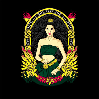 AI generated awesome vector illustration for t shirt design