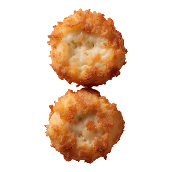 AI generated breakfast food fritters isolated on transparent background png
