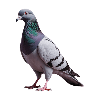 AI generated Pigeon bird isolated on transparent background png