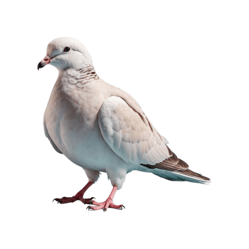 AI generated Doves bird isolated on transparent background png