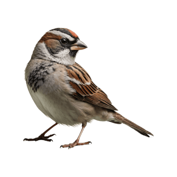 AI generated Sparrow bird isolated on transparent background png