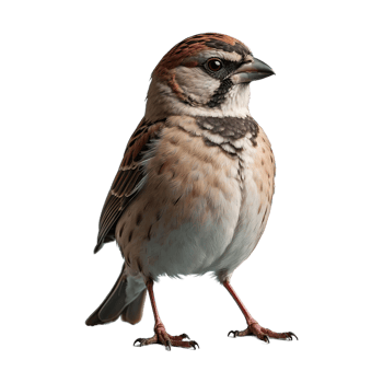 AI generated Sparrow bird isolated on transparent background png