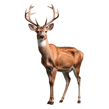 AI generated Deer isolated on transparent background png