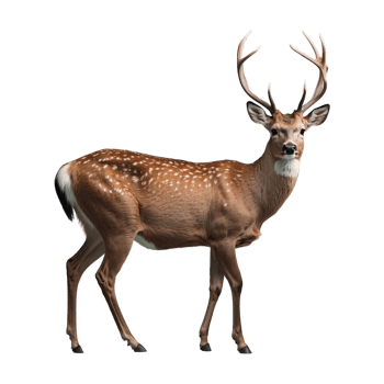 AI generated Deer isolated on transparent background png