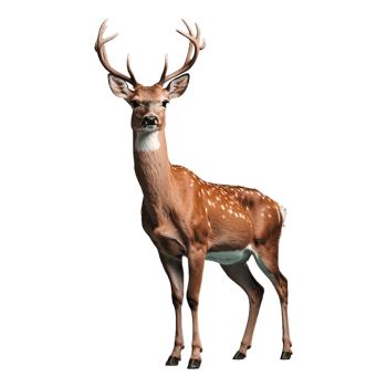 AI generated Deer isolated on transparent background png