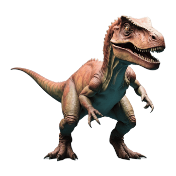 AI generated Dinosaur isolated on transparent background png