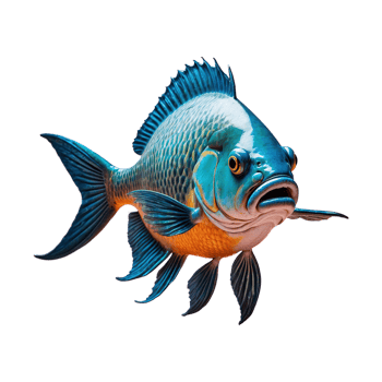 AI generated Fish isolated on transparent background png
