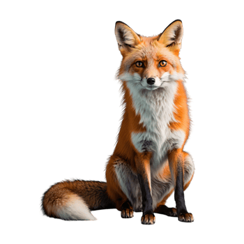 AI generated Fox isolated on transparent background png