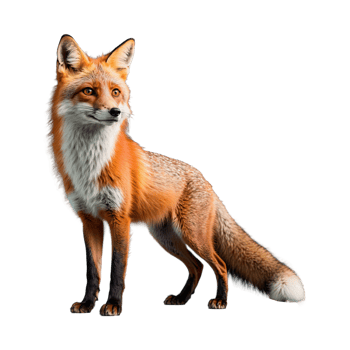 AI generated Fox isolated on transparent background png