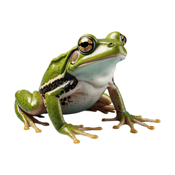 AI generated Frog isolated on transparent background png