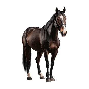 AI generated Horse isolated on transparent background png