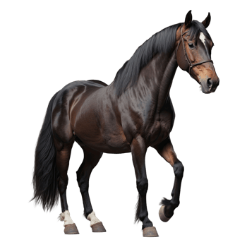 AI generated Horse isolated on transparent background png