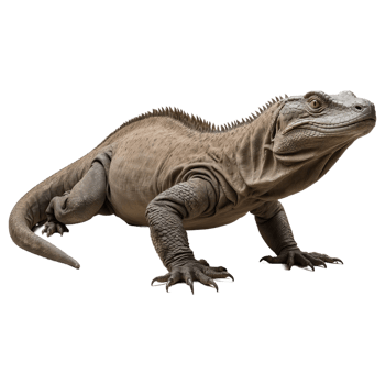 AI generated Komodo Dragon isolated on transparent background png