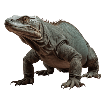 AI generated Komodo Dragon isolated on transparent background png