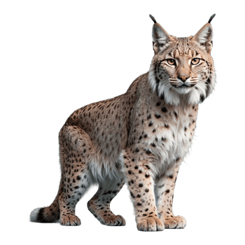 AI generated Lynx isolated on transparent background png
