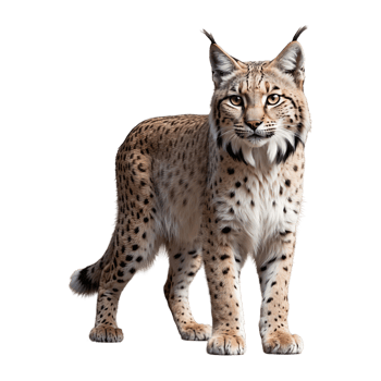 AI generated Lynx isolated on transparent background png