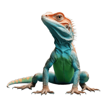 AI generated Lizard isolated on transparent background png