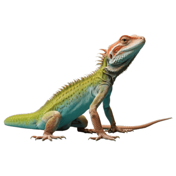 AI generated Lizard isolated on transparent background png