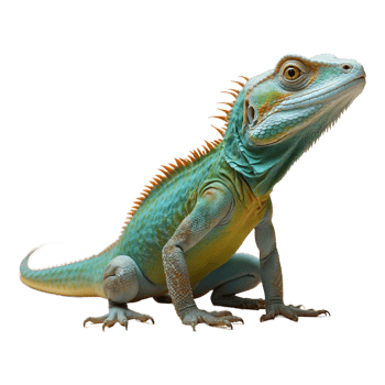 AI generated Lizard isolated on transparent background png
