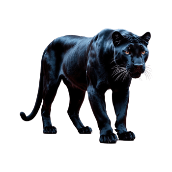 AI generated Panther isolated on transparent background png