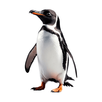 AI generated Penguin isolated on transparent background png