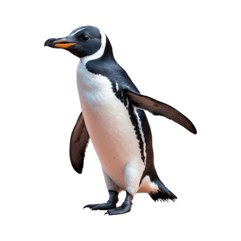 AI generated Penguin isolated on transparent background png