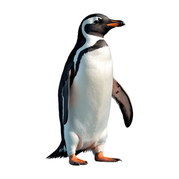 AI generated Penguin isolated on transparent background png