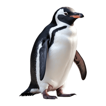 AI generated Penguin isolated on transparent background png
