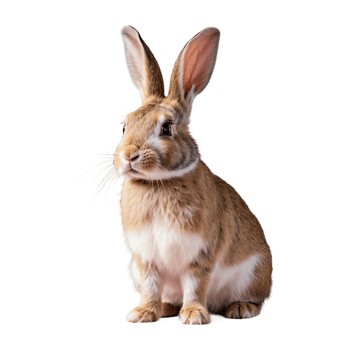 AI generated Rabbit isolated on transparent background png