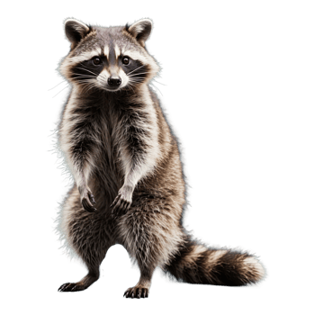 AI generated Raccoon isolated on transparent background png