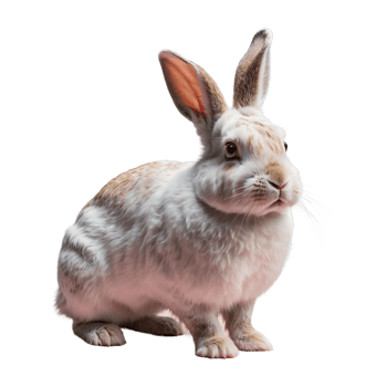 AI generated Rabbit isolated on transparent background png