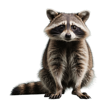 AI generated Raccoon isolated on transparent background png
