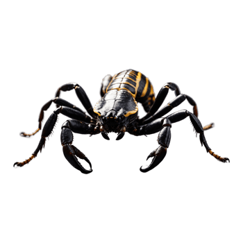 AI generated Scorpion isolated on transparent background png