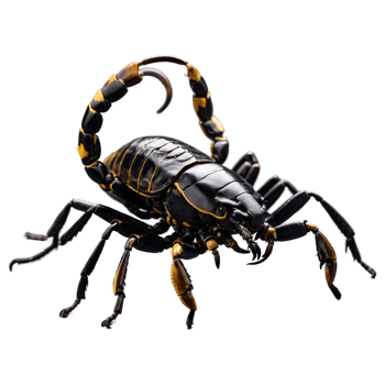 AI generated Scorpion isolated on transparent background png