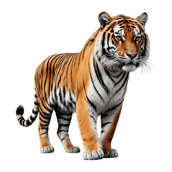 AI generated Tiger isolated on transparent background png