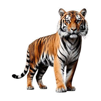 AI generated Tiger isolated on transparent background png