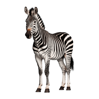 AI generated Zebra isolated on transparent background png