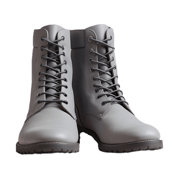 AI generated Grey Boot isolated on transparent background png