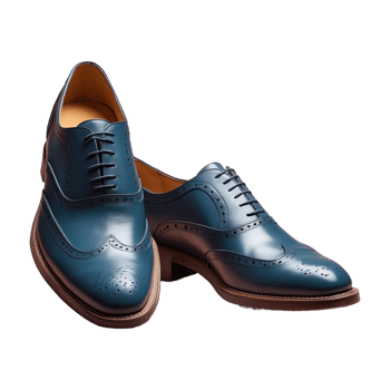 AI generated Pair Of Semi Brogue shoe isolated on transparent background png