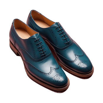 AI generated Pair Of Semi Brogue shoe isolated on transparent background png