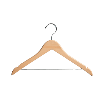 AI generated Wooden Clothes Hanger isolated on transparent background png