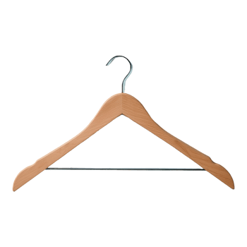 AI generated Wooden Clothes Hanger isolated on transparent background png