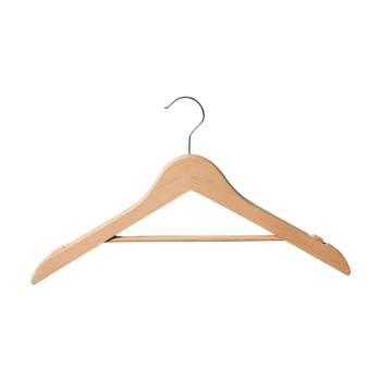 AI generated Wooden Clothes Hanger isolated on transparent background png