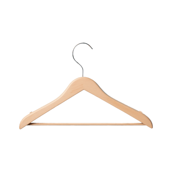 AI generated Wooden Clothes Hanger isolated on transparent background png