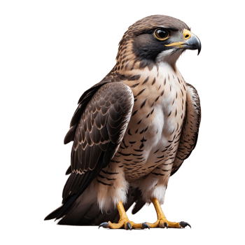 AI generated Falcon bird isolated on transparent background png