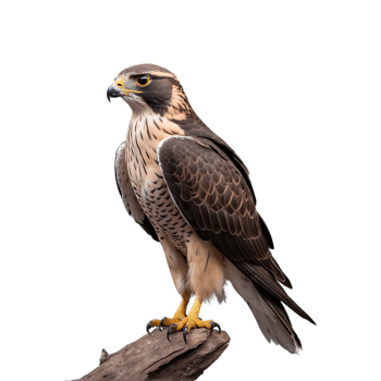 AI generated Falcon bird isolated on transparent background png