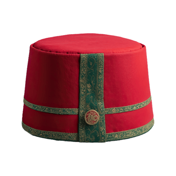 AI generated Fez hat isolated on transparent background png