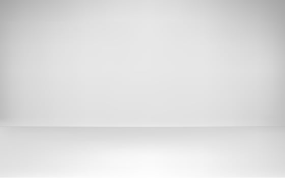 Empty studio background. White simple room interior design. Vector illustration