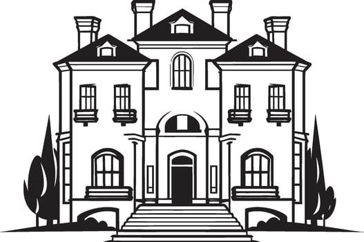 Cityscape Doodle Cartoon Building Sketch in Vector Icon Cute Building Illustration Cartoon Sketch in Vector Logo